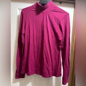 Express Large turtleneck deep magenta